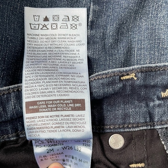 Levis Signature Midrise Bootcut Jeans Dark Indigo W26 - Picture 12 of 14